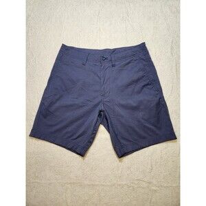 Duck Head Harbor Performance Shorts Navy Blue Mens 29 7" Inseam Moisture Wicking